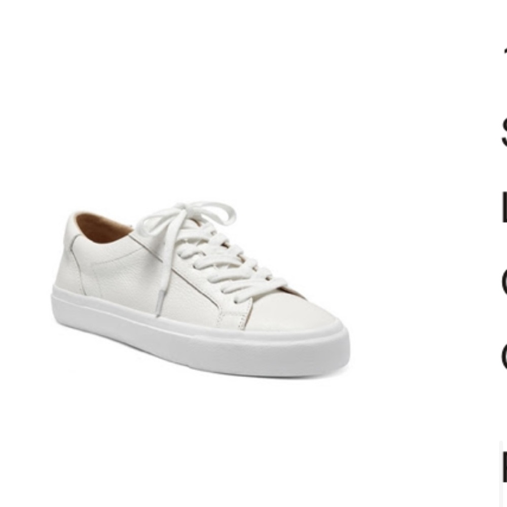 White leather sneakers